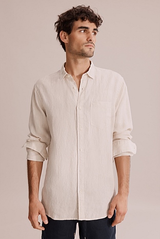 Regular Fit Organically Grown Linen Shirt