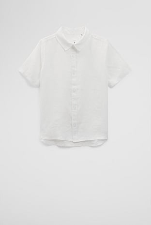 Organically Grown Linen Short Sleeve Shirt