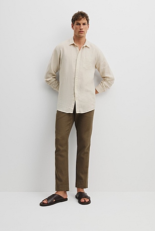 Regular Fit Organically Grown Linen Shirt