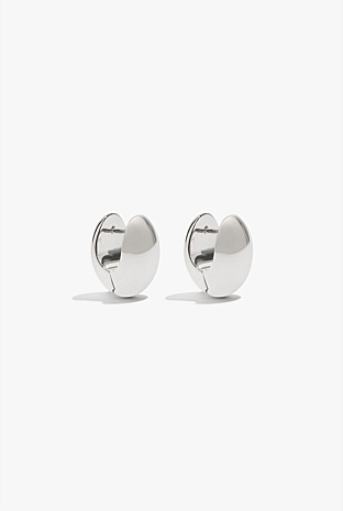 Oval Huggie Earring