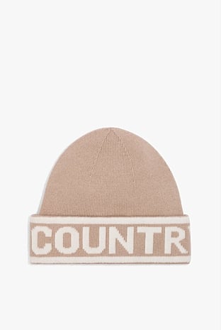 Organically Grown Cotton Blend Logo Beanie