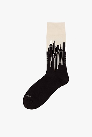 Australian Cotton Blend Skyline Sock