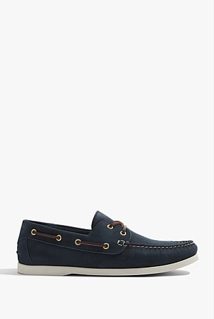 Flynn Nubuck Leather Boat Shoe