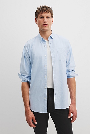 Regular Fit Australian Good Earth Cotton Oxford Shirt