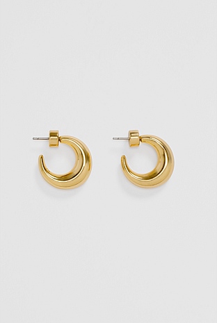 Small Lunar Hoop Earring