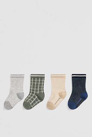 Rib Sock Pack of 4