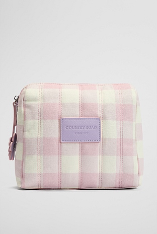 Gingham Cosmetic Case