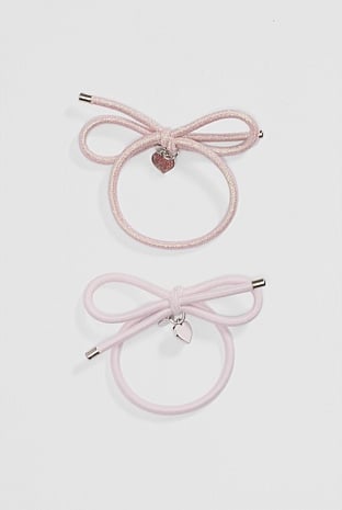 Bow Hair Tie Pack of 2