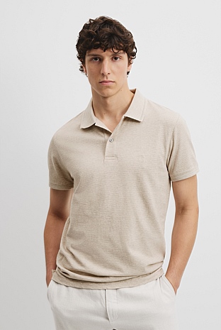 Australian Cotton Jacquard Polo