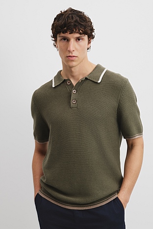 Cotton Linen Textured Polo