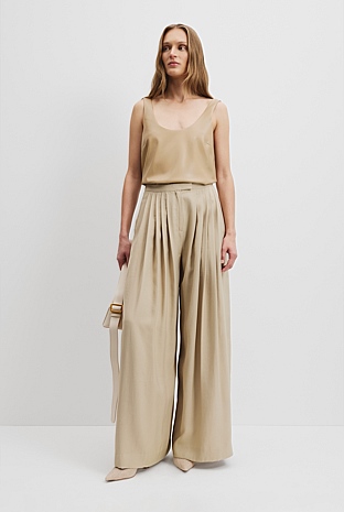 Palazzo Pleat Pant