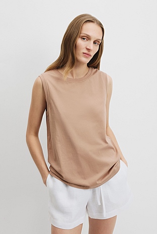 Australian Cotton Relaxed Tank