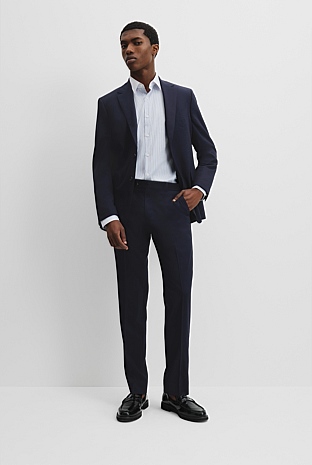 Regular Fit Italian-Woven Wool Pant