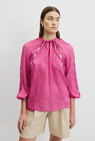 Embroidered Detail Blouse