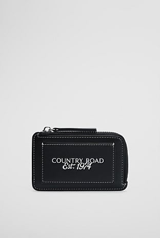 Patch Logo Credit Card Purse