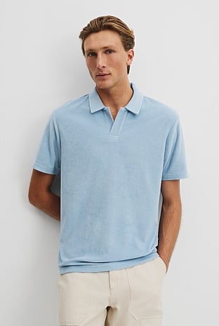 Australian Cotton Blend Terry Polo