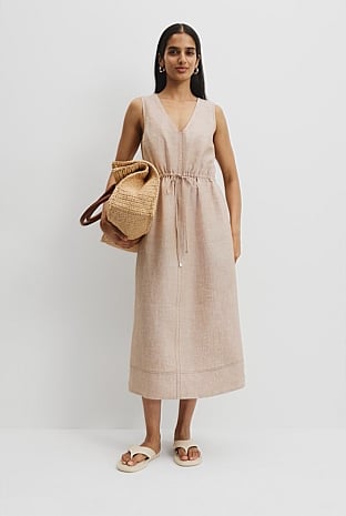 Organically Grown Linen Midi Dress