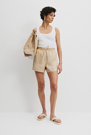 Organically Grown Linen Relaxed Short