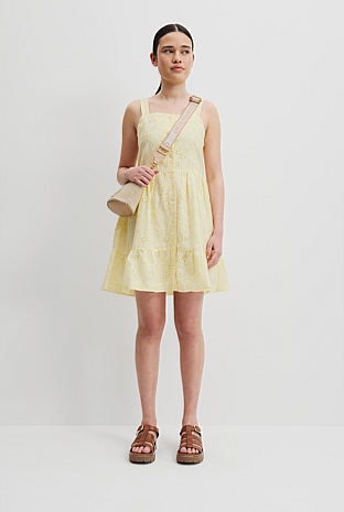 Teen Broderie Tier Gathered Dress