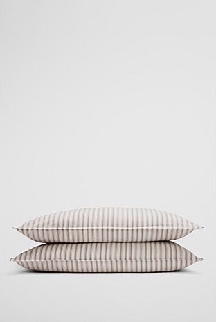 Brae Australian Cotton Stripe Standard Pillowcase Pair