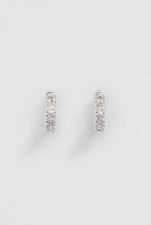 Eva Cubic Zirconia Hoop Earring