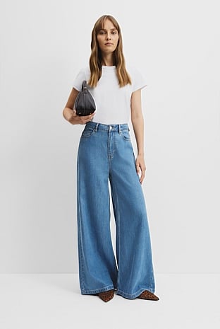 Soft Denim Wide Jean