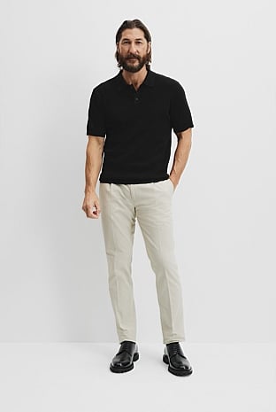 Verified Australian Merino Rib Button Polo