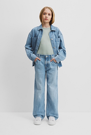 Teen Mid Rise Straight Jean