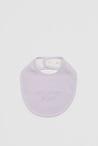 Organically Grown Cotton Waffle Bib