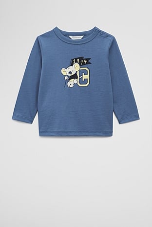 Organically Grown Cotton Long Sleeve Mascot T-Shirt