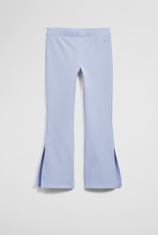 Organically Grown Cotton Blend Flare Tech Pant