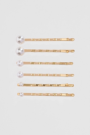 Pearl Hair Pin Pack of 6