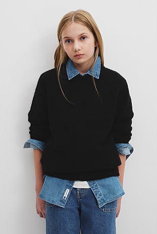 Teen Fluffy Knit Pullover