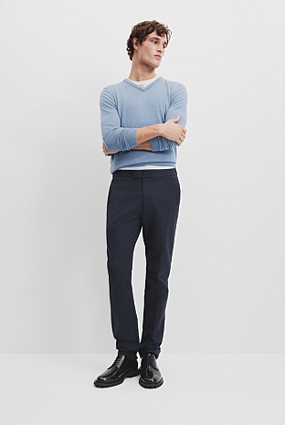 Cotton Stretch Elasticated Trouser