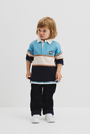 Organically Grown Cotton Block Stripe Rugby