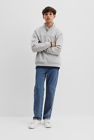 Teen Placket Detail Sweat