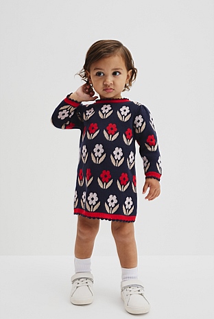 Jacquard Knit Dress