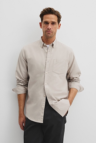 Regular Fit Australian Good Earth Cotton Oxford Shirt