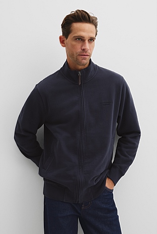 Relaxed Zip Through Sweat
