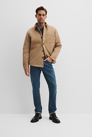 Textured Sherpa Overshirt