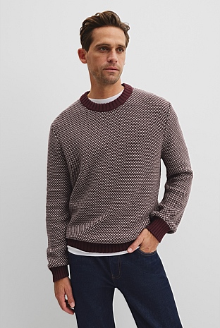 Australian Cotton Blend Textured Knit