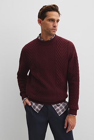 Australian Cotton Blend Cable Knit