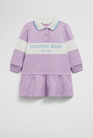 Organically Grown Cotton Logo Rugby Dress