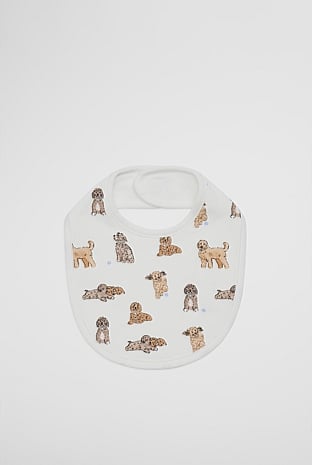 Dog Print Bib