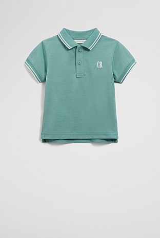 Organically Grown Cotton Logo Polo Shirt