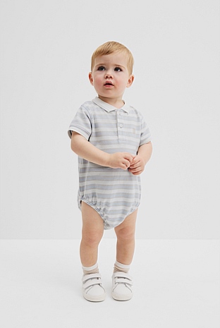 Stripe Polo Bodysuit