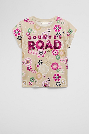 Sequin Logo T-Shirt