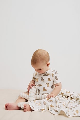 Dog Print Bodysuit