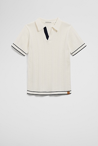 Organically Grown Cotton Knit Polo