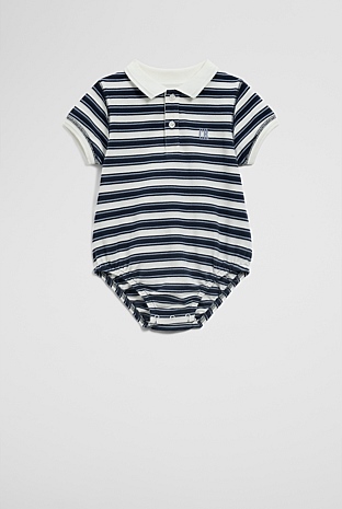 Stripe Polo Bodysuit